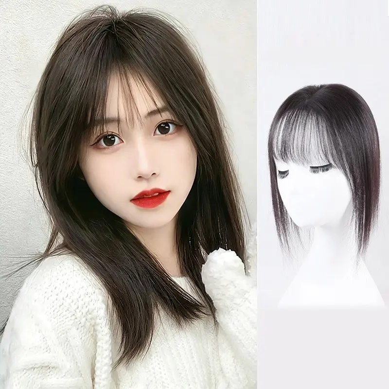 Hand-Tied Real Human Hair Topper – Volumizing High Root Lift Cover Gray Lightweight Invisible Seamless Top Piece for Women
