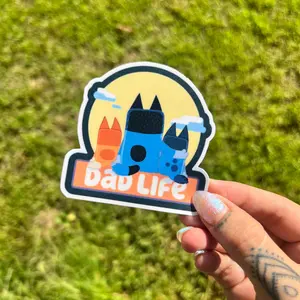 Bluey Dad Life Decor Cute Sticker