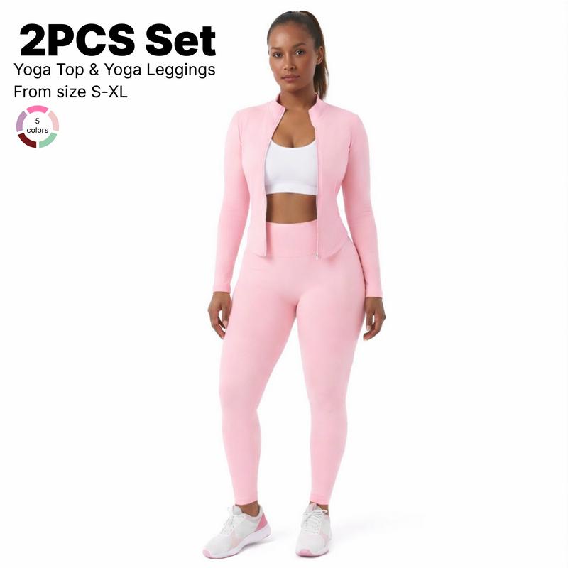 Must-Have CKG Yoga Set! Sculpting Fit + Super Breathable 2-Piece for Workout & Everyday