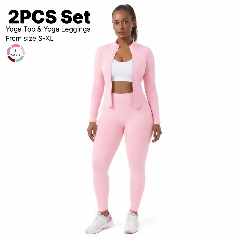 Must-Have CKG Yoga Set! Sculpting Fit + Super Breathable 2-Piece for Workout & Everyday