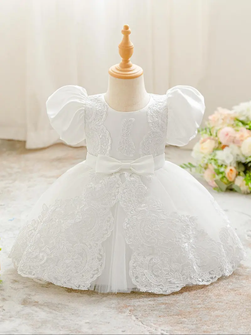 strapless open back dress Baby Girls Princess Dress For Newborn 3 6 9 12 18 24 Months Birthday P –  jetechband main image 1