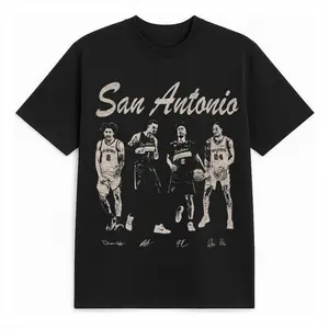 Wemby Basketball Shirt Vintage Fan Tee Retro Basketball Graphic T Shirt Sports Gift Unisex