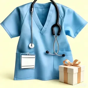 6pcs ersonalized Nurse Clothing Keychain, 2D Flat, Hospital ID Card Holder, Stethoscope Shaped Sturdy Chain Design, Nursing Graduation Gife|A thoughtful gift for nursing students, new grads, or seasoned medical professionals to celebrate their hard work.