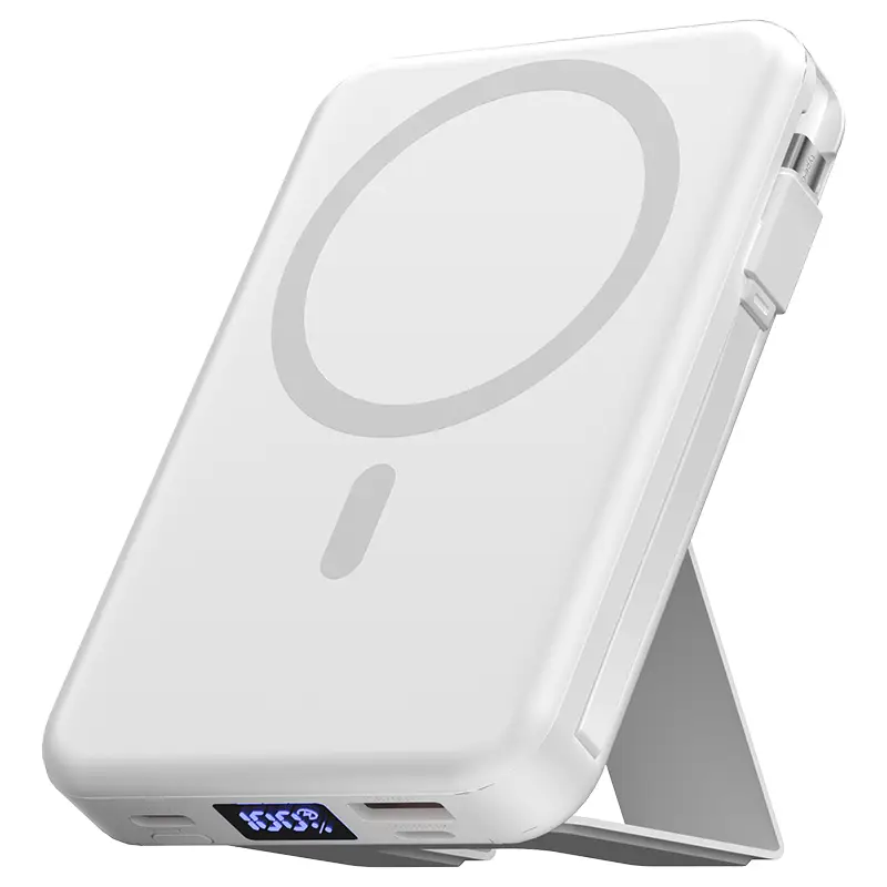 VIL Magnetic Wireless Power Bank 10000mAh Folding Portable Charger with USB-C Cable 22.5W PD Fast Charging for iPhone 17/16/15/14/13/12 Pro/Pro Max/Pl