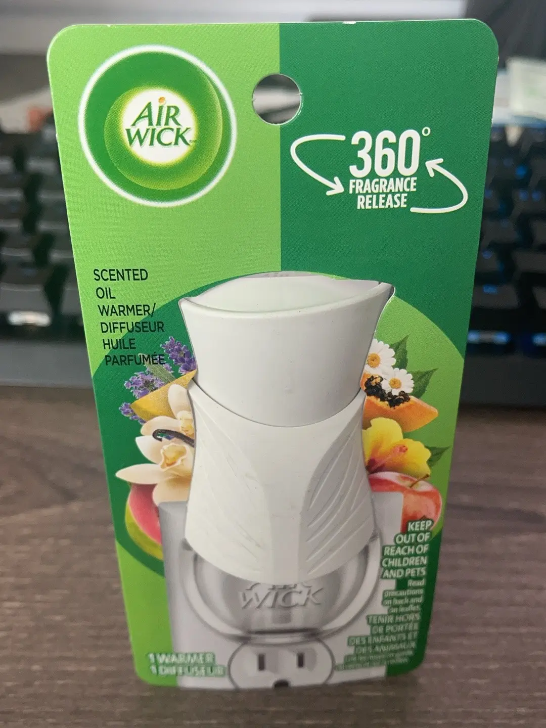 Air Wick Plug in Scented Oil Warmer, 1 ct, White color, Air Freshener, (3 pack)