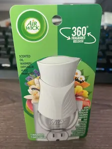 Air Wick Plug in Scented Oil Warmer, 1 ct, White color, Air Freshener, (3 pack)