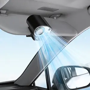 【3-Day Delivery】Joytutus Summervibes-Portable Semiconductor Car Fan for Rear Sun Visor, 3000mAh, LCD Screen, 360° Rotation, Summer Must-Have tiktokshopspringglowup,summervibes