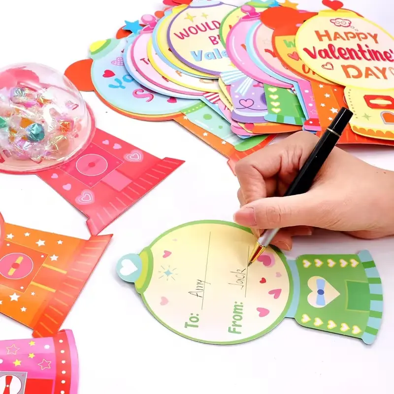 36 holiday candy cards with plastic covers, holiday greeting cards, DIY handmade candy boxes, perfect for sweet days, party gifts, and the best gift for friends