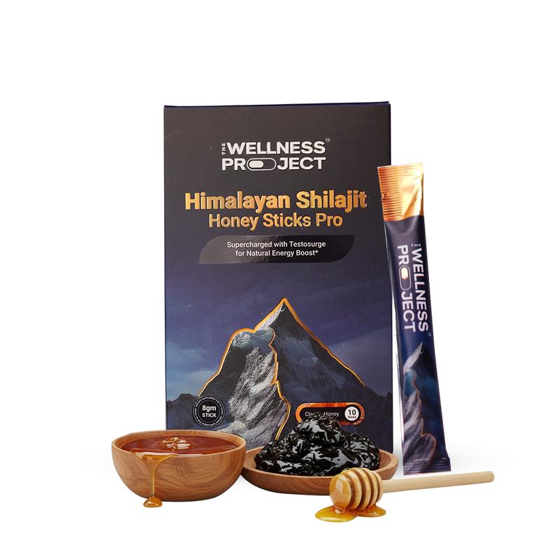 10-in-1 Pure Himalayan Shilajit Sticks Pro (Classic Honey) - Pack of 10