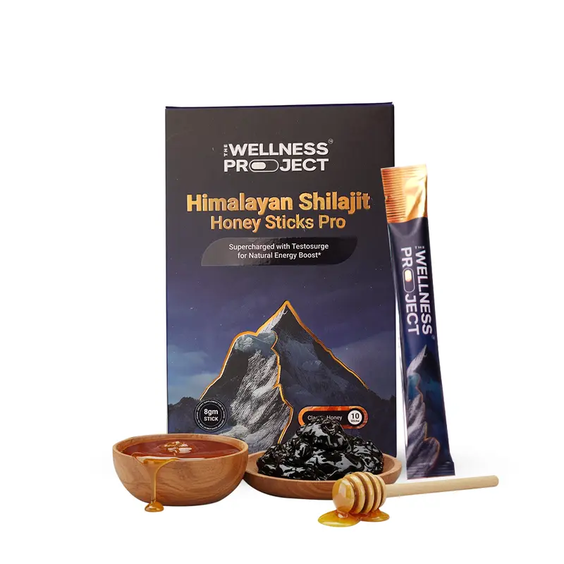 10-in-1 Pure Himalayan Shilajit Sticks Pro (Classic Honey) - Pack of 10