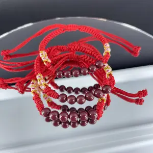 Six Beads Cinnabar Red String Bracelet | Lucky 6 for Smooth Sailing | Wealth & Protection Charm | Boost Relationships & Good Luck