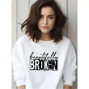 RTS BEAUTIFUL BROKEN SINGLE COLOR BLACK CLEAR FILM Screen Print transfers size ADULT 9X12.5  9-T