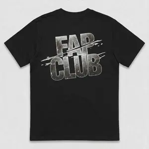 Fap Club T-shirt - Black Graphic Tee with Bold Logo Design for Casual Wear