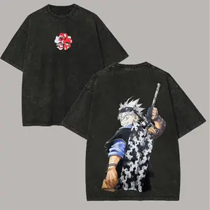 Black Clover Printed Unisex Washed T-Shirt23