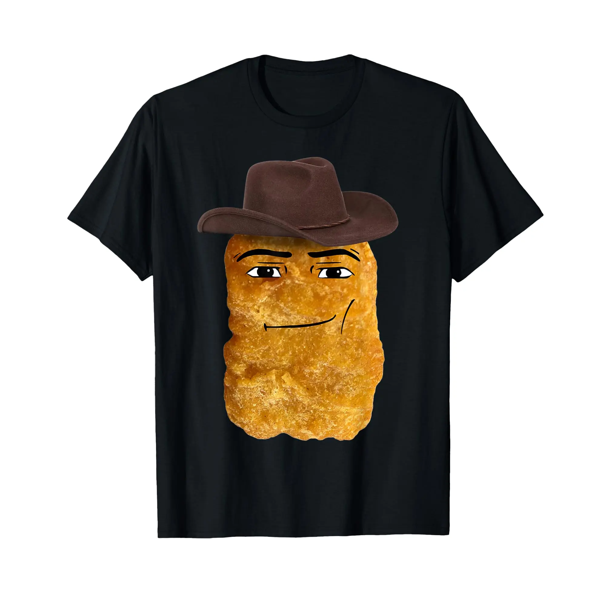 Cowboy Chicken Nugget Meme T-Shirt, Funny Meme Shirts, Vintage Clothing, Unisex Short Sleeve Tees , Comfort Colors Shirt