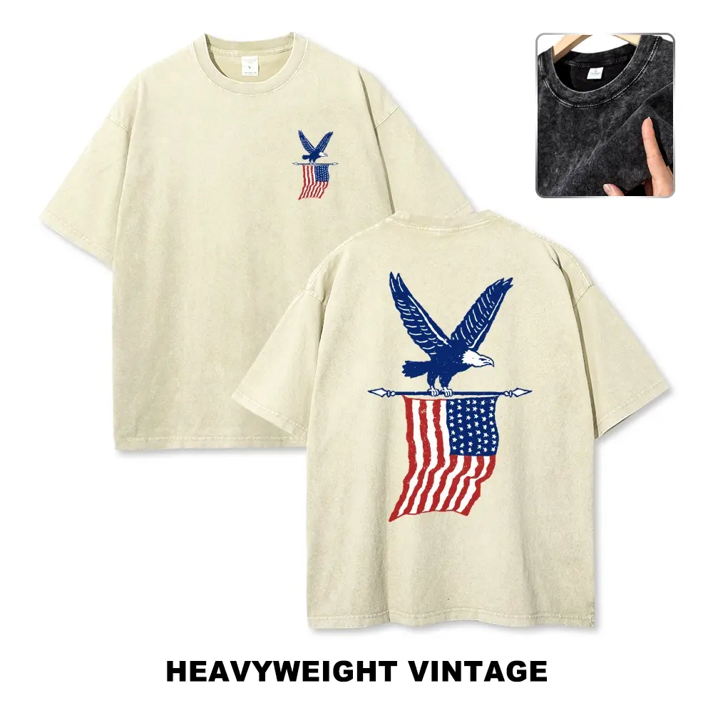 American Bald Eagle USA Flag Vintage Tee 90s Graphic Tees Men's t Shirts Graphic Tee t Shirts Funny Graphic Tee Good Graphic Tees Men's Graphic Tees Streetwear Outfits Men Vacation Outfits Oversized Tshirt Men