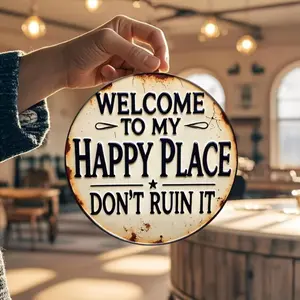 Cozy Farmhouse Wooden Wall Sign Vintage Metal Sign Rustic Farmhouse Design for Bedroom Kitchen Dining Home Decor Housewarming Gift Multi-Room Easy Hanging Wall Art