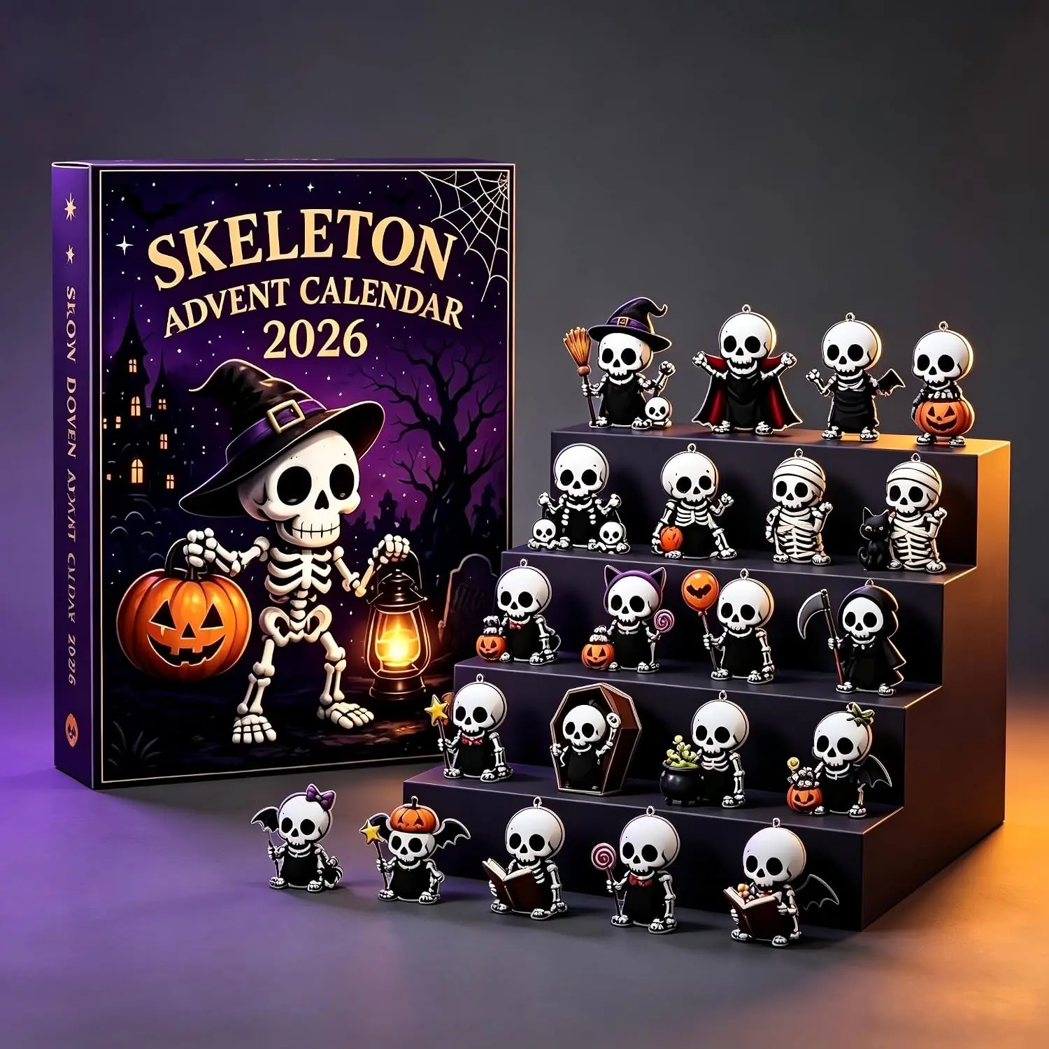2026 Halloween 24-Day Countdown Advent Calendar - Festive Home Office Desk Decor, Unique Gift for Holidays & Birthdays (Home Supplies, Festive Decorations) backtoschool