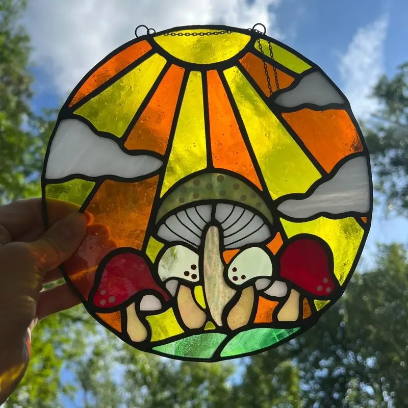 Mushroom Suncatcher