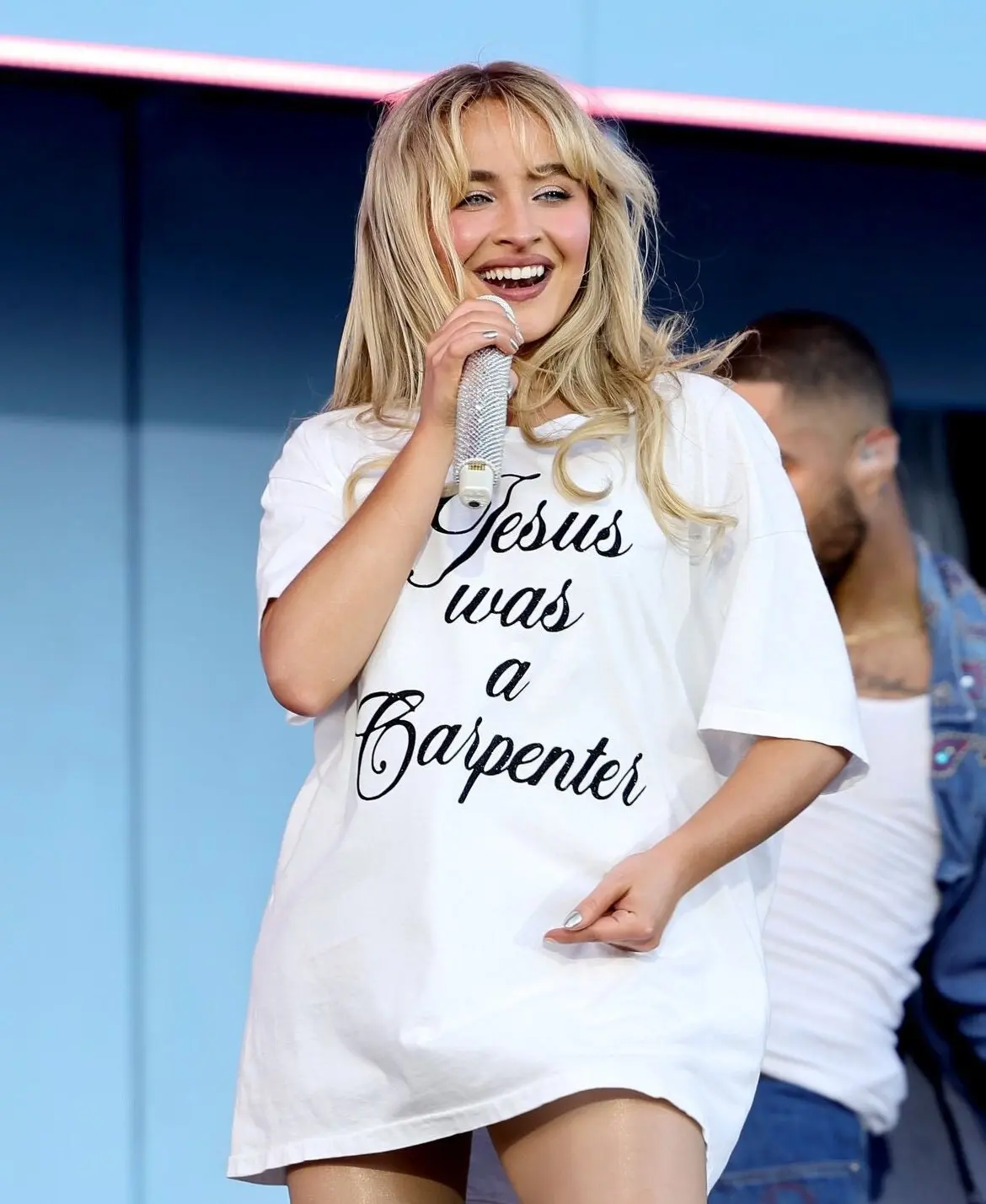 Jesus was a C.arpenter - Sabrina C.arpenter C.oachella Oversized Graphic Tee , Vintage Graphic Top, Pinterest Aesthetic, 90s Tshirt, Y2K Shirt, Vintage Illustration Shirt