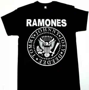 RAMONES T-shirt Distressed Punk Rock Tee Men's Black 100% Cotton New, Graphic tees, Menswear, Streetwear, Men gifts, T Shirt for Men, Men graphic Tee