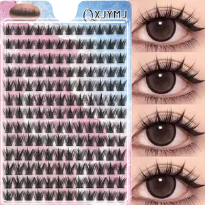 13 Rows Small Devil Eyelashes Patch, Eyelash Extensions, C Curl Cross Style, 16-18mm Length, 0.10mm Thickness, Non-Flammable, Made in Shandong China
