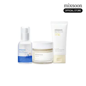 [mixsoon Official Shop] Daily Suncare Routine Set | Glacier Water Hyaluronic Acid Serum 1.01 fl.oz + Bean Cream 1.69 fl.oz + Bean Sunscreen 1.69 fl.oz
