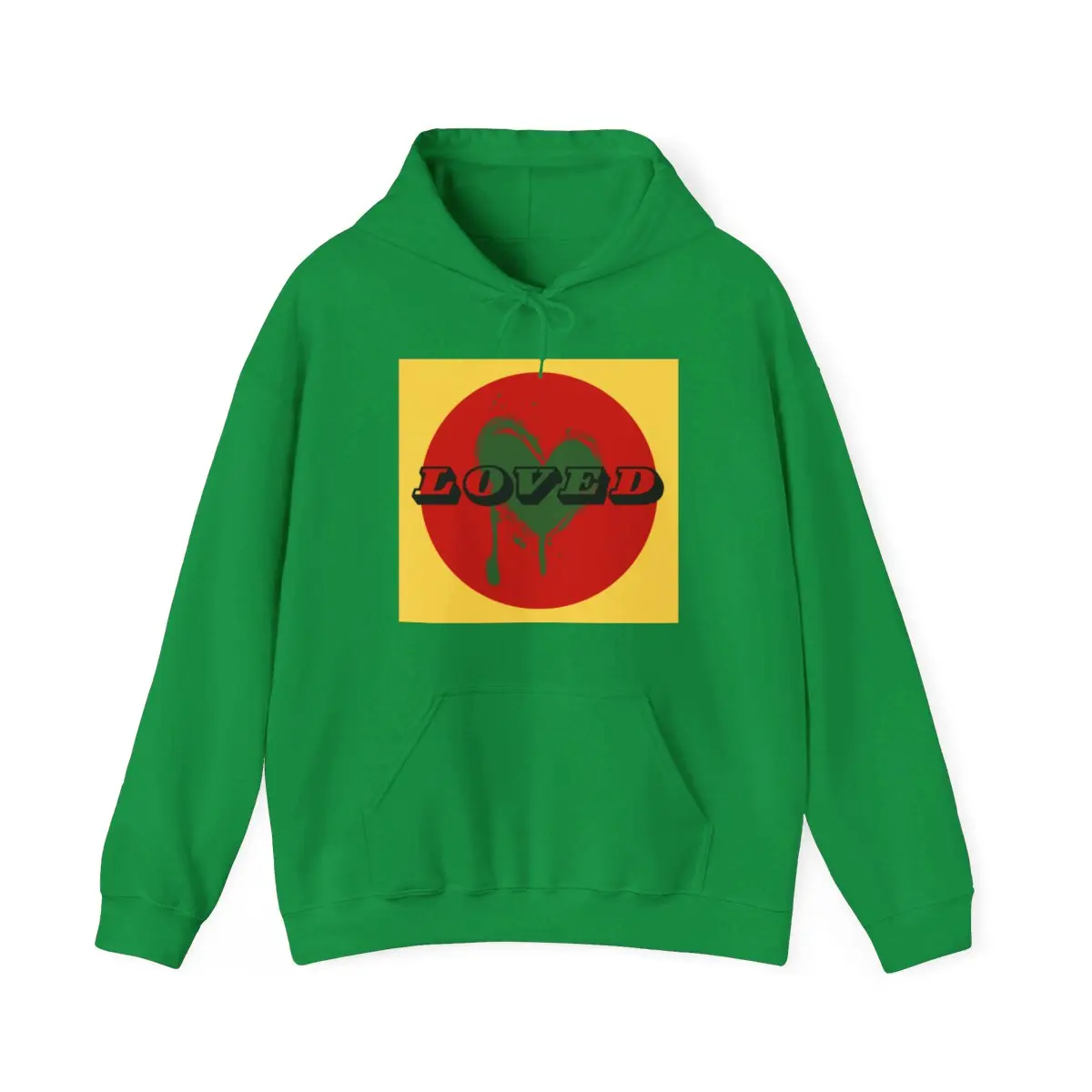 “Loved Dripping Heart Gildan Hoodie” Soft, Once loved, Caring, Emotional