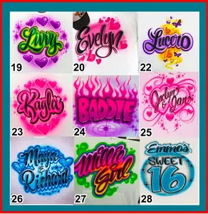 Custom Airbrushed T-Shirt- CHOOSE YOUR #DESIGN