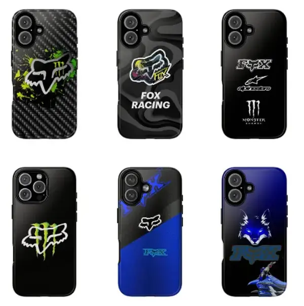 Fox Racing Riders Fox Racing Logo Motocross Phone Case Suitable for iPhone 17161514131211 Pro MaxPlus anti-drop protective case, lightweight, new fashion trend design, Perfect Gift for Women Men.A gift for the fans