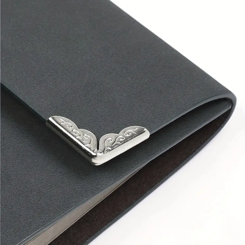 12pcs Book Corner Protectors, Album Corner Guards in Golden Color for Protection, Book Corner Notebook Corner Ledger Cover Corner Book Vegetables Page This Protection Corner Album Corner