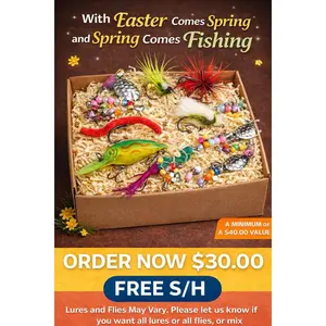NEW Spring Fishing Lure and Fly Box (Assorted Mix)