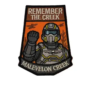 Divers Remember Malevelon Creek Embroidered Tactical Patch - Hook Fastener Backing 3.5x2.5