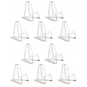Transparent Card Display Stand, Acrylic Material, Suitable for Sports Cards, Number Cards, Graduation Ceremonies, Parties, Home Decor, Transparent Card Holder
