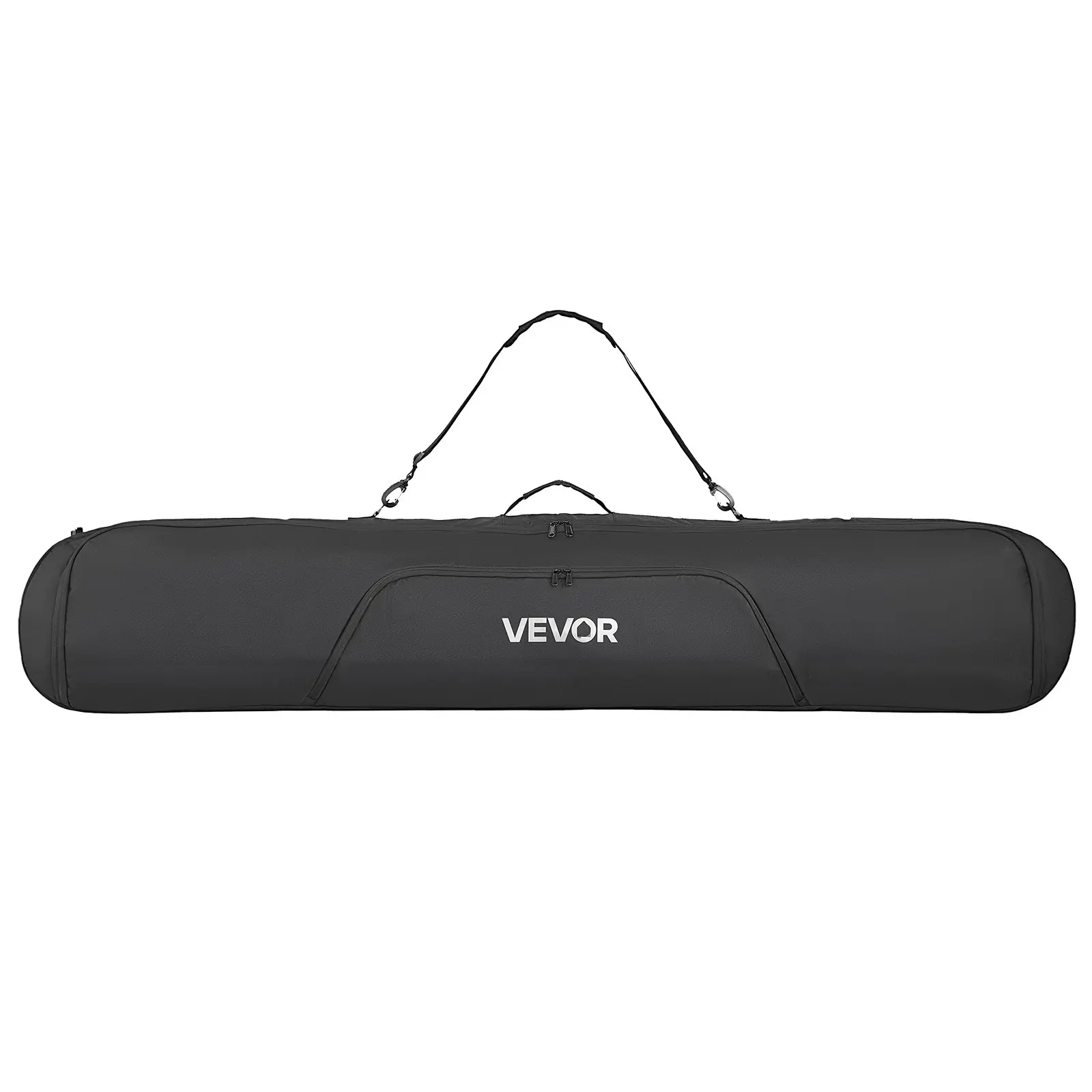 【Summerfinds】 VEVOR Snowboard Bag, Up to 65 in/165 cm, Padded Skis Snowboards Bag for Air Travel, 600D Waterproof Oxford Fabric, with Adjustable Inner Straps, for Skis Poles Goggles Gloves Helmet Boots (Black)dealsforyoudays