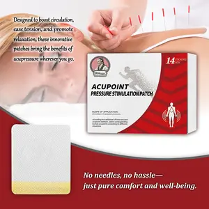 Hua Tang Xiao Acupoint Pressure Stickers 14 pcs/Box — Acupoint Stimulation Acupoint Sticker for Blood Sugar Control, Acupressure Patch