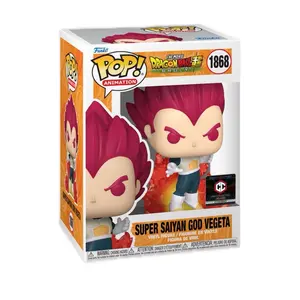 Funko pop! Super Saiyan God Vegeta #1868 (Dragon Ball) - Vinyl Figure - Anime Fan - Collectible Figurine anime figure