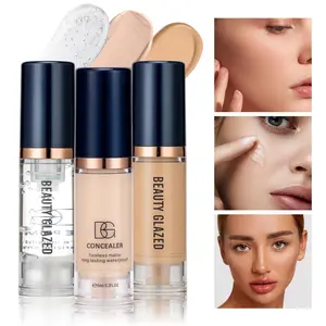 Makeup Sets, Primer+Concealer+Liquid Foundation+Liquid blush,Matte Velvet Waterproof Foundation And Blush, Long-lasting Portable Makeup, Travel Makeup Set