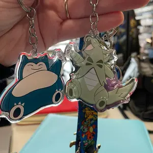Best Friend Cheers Keychain Moo Moo Milk Tyranitar and Snorlax