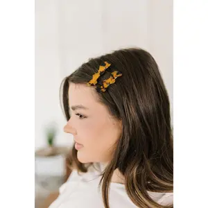 Wavy Clip Set in Tortoise