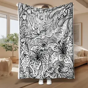 DIY Colorable Fairy Blanket Scarf, suitable for both children and adults. Creative home decoration item, comfortable and exquisite gift. Air conditioning blanket, suitable for anniversary, holiday and birthday parties. Kitchenware.