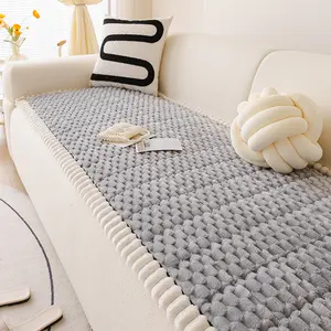 Pet-Friendly Plush Sofa Cushion Cover, Anti-Slip Protector, Soft Sofa Protector, Available in Multiple Colors, Fits Single to Multi-Seat Sofas