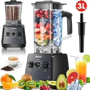 PRASKY 3L/1020z Blender Pro and Grinder Combo, 25000RPM High-S...