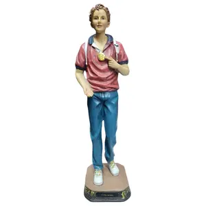 Saint Carlo Acutis 12" Inches Tall Estatua Catholic faith Brand New Religious Decor Standing Ornaments