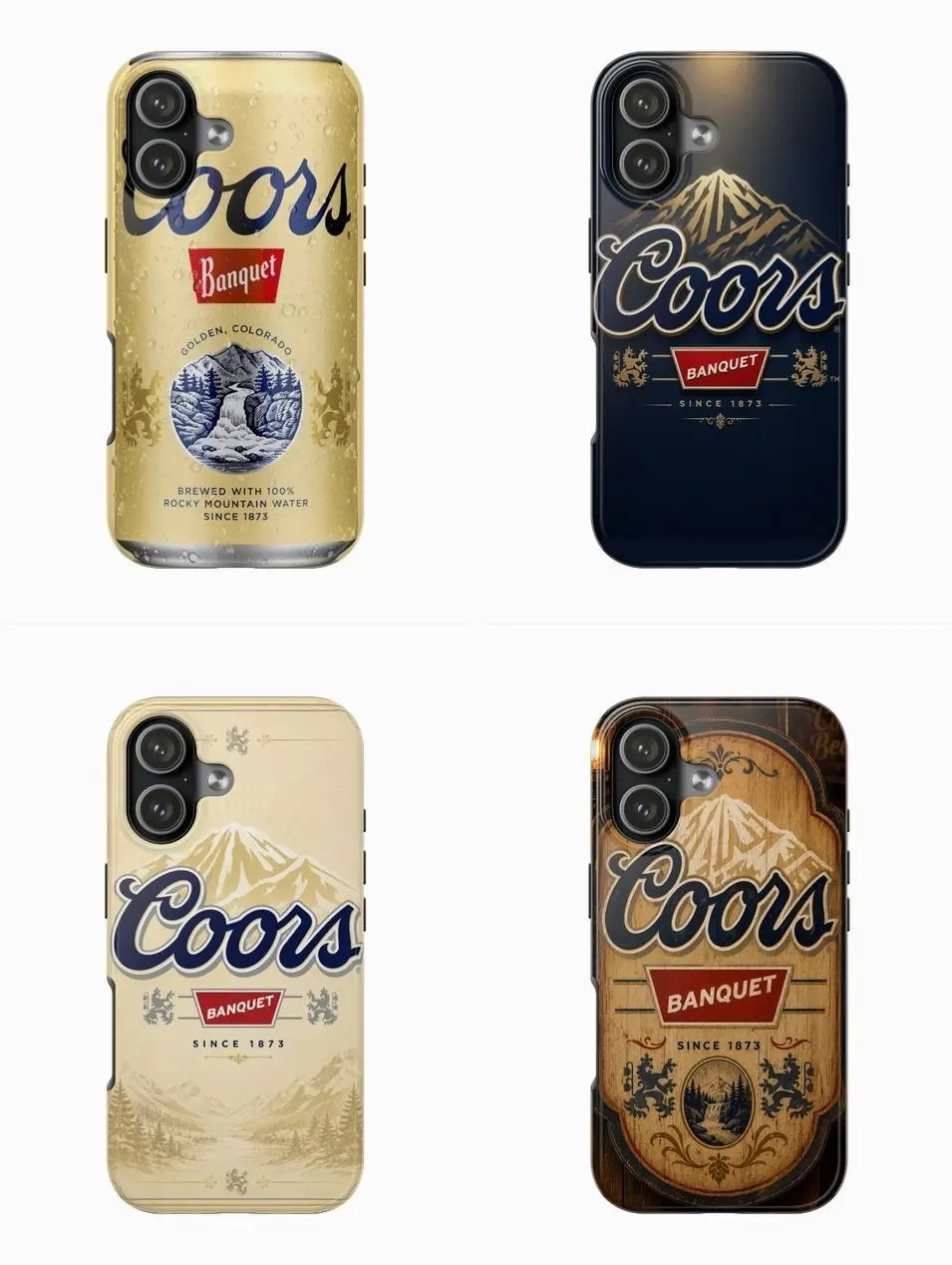 Coors Banquet Beer Case for iPhone 7-17 & Samsung S26-S21 SPSWSE