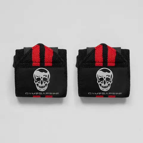 Wrist Wraps - 18" Gym Weightlifting Wrist Support, Red
