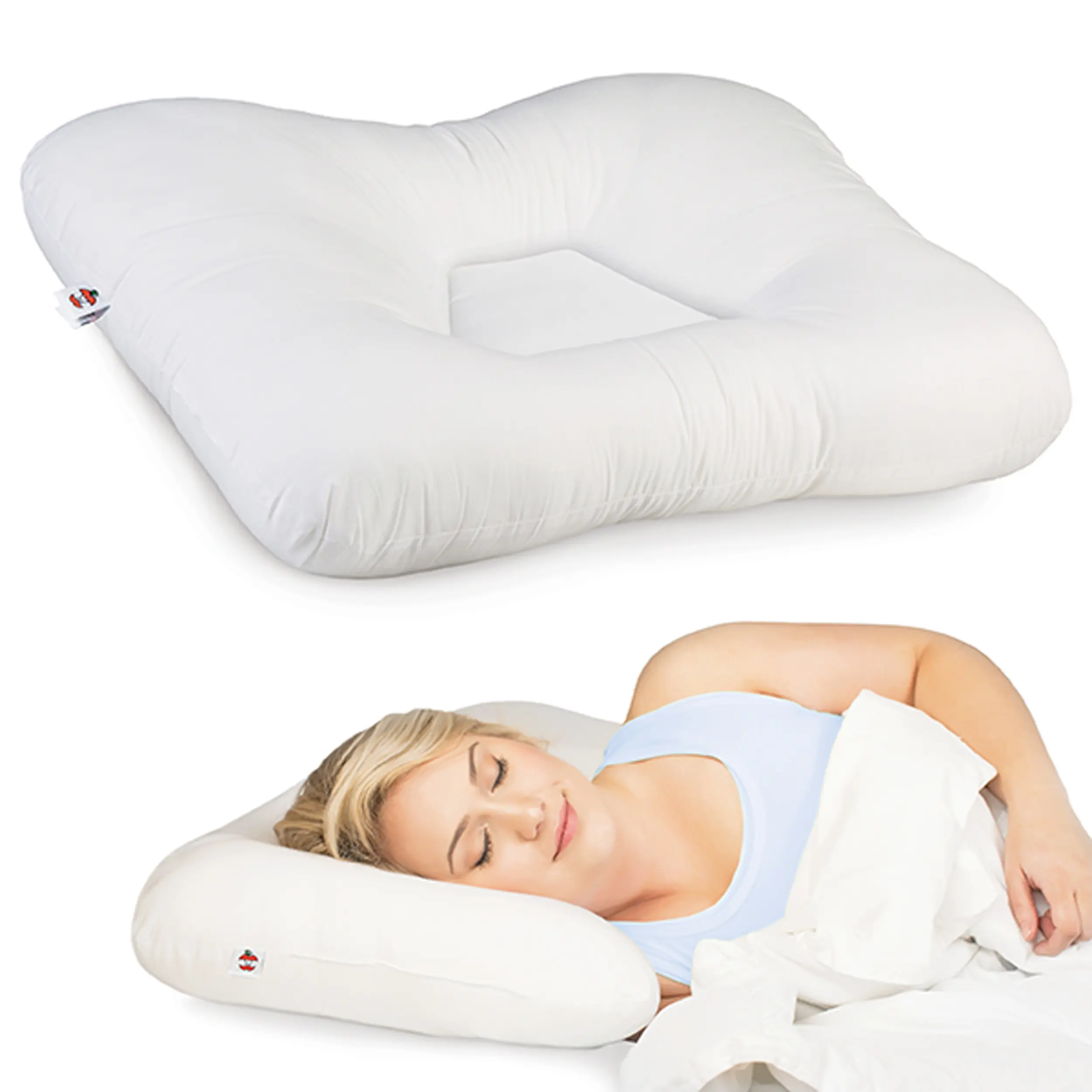Tri-Core NaturalErgonomic Cervical Pillow for Neck Pain Relief OrganicShell