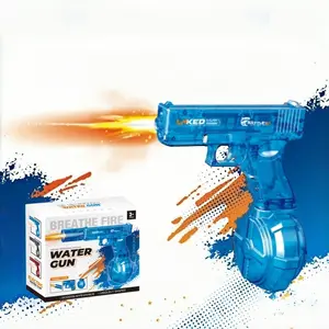 Portable Electric Automatic Pulse Light-Up Water Gun, Water Play Toy, Outdoor Spraying Toy for Adults & Kids for Beach & Pool, Summer Party Toy with Built in Rechargeable Lithium Battery