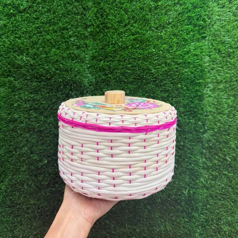 Plaster Tortilla Box 1 Kilo color Rosa Mexicano (Set 1 Piece).