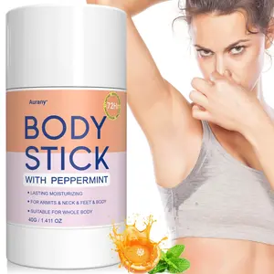 Body Stick, Full Body Deodorizer, Odor Neutralizer, Odor Remover, Eliminates Body Odors, 72 Hour Odor Control, Contains Peppermint And Citrus Ingredients, Refreshing And Non Greasy, Essential For Dating And Travel